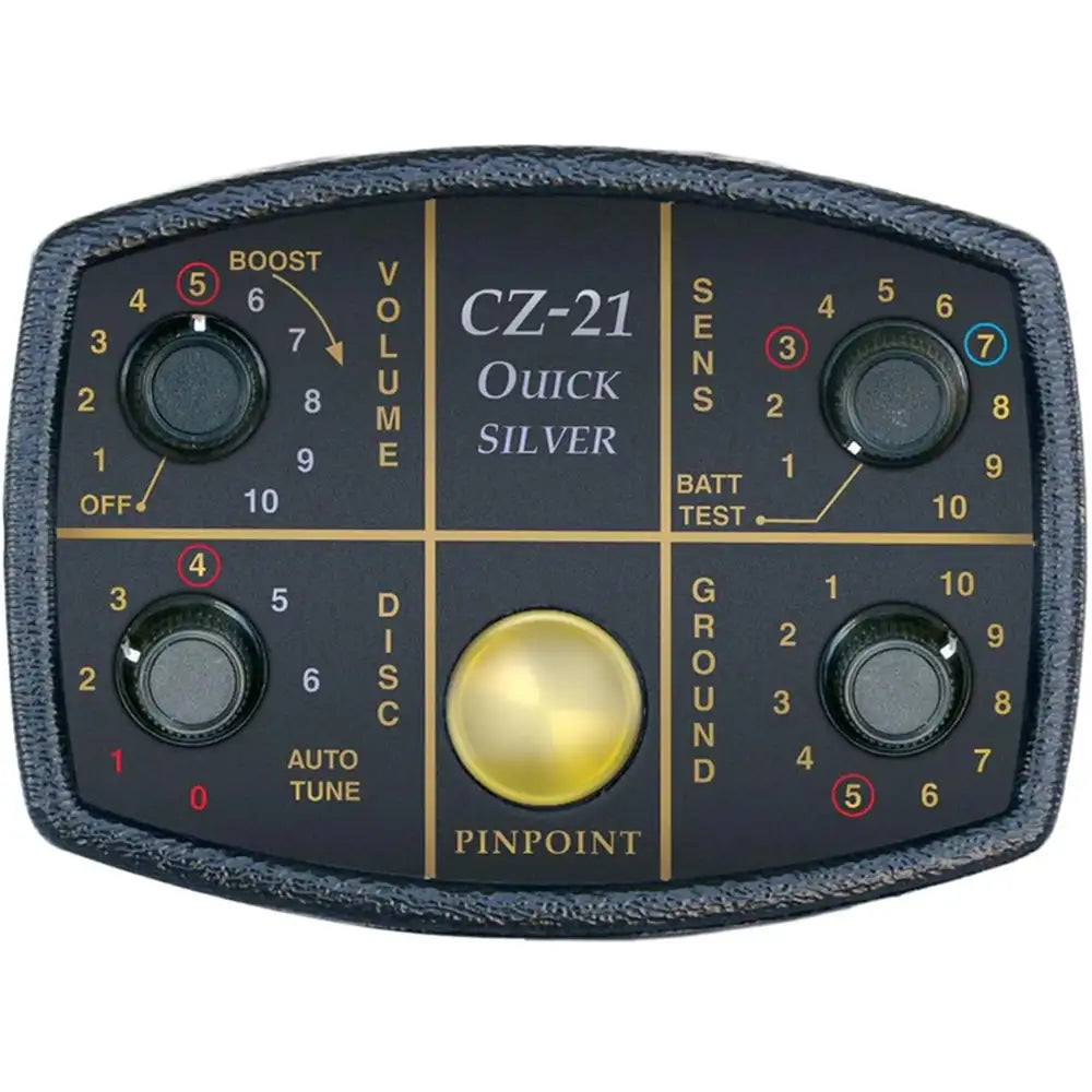 Fisher CZ21 metaaldetector met 20 cm spoel voor duikers