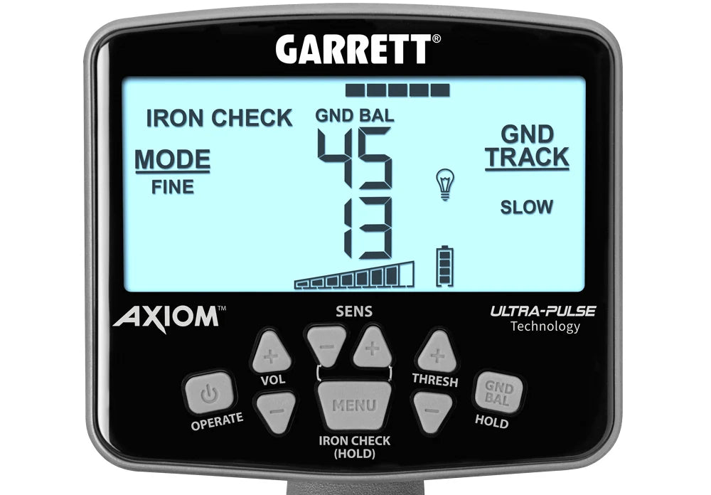 Garrett Axiom Lite metaaldetector met 11" Mono zoekspoel