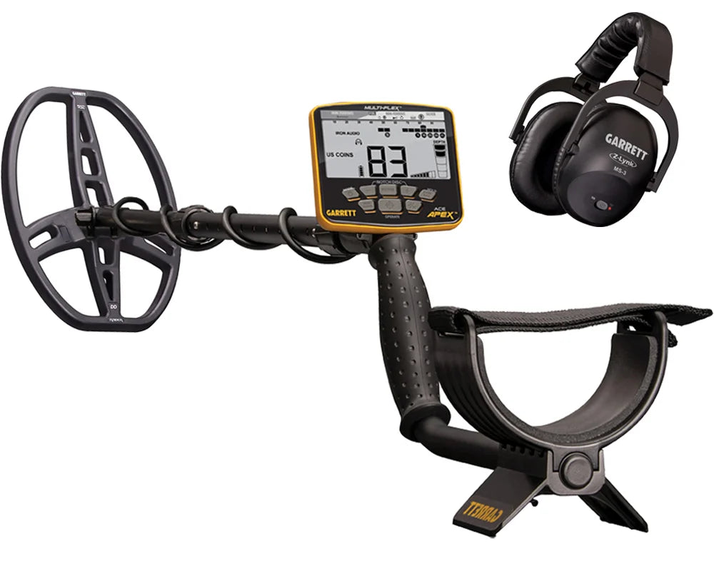 Garrett Ace Apex Viper metaaldetector met MS3 hoofdtelefoon