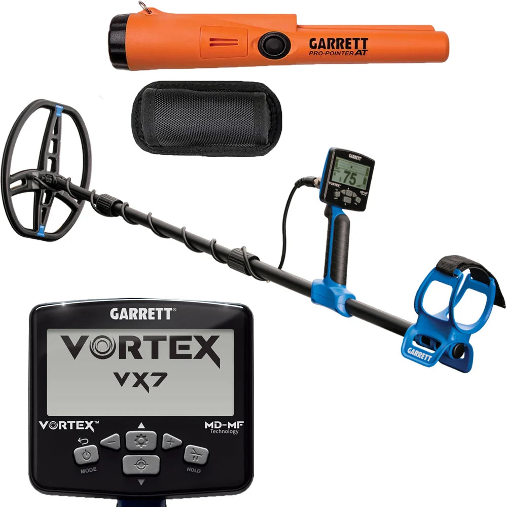 Garrett Vortex VX7 metaaldetector met gratis Pro-Pointer AT